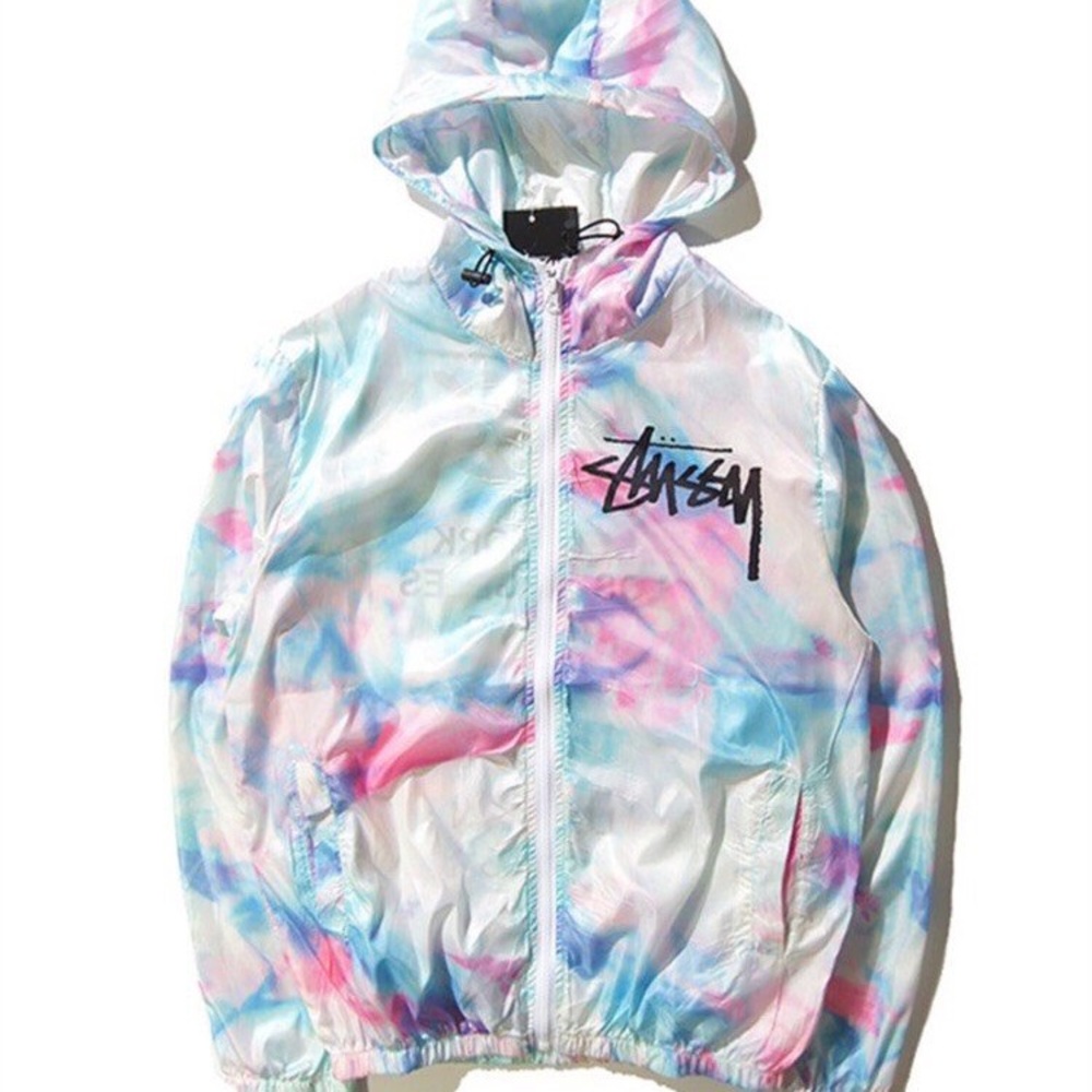 Stussy tie dye windbreaker